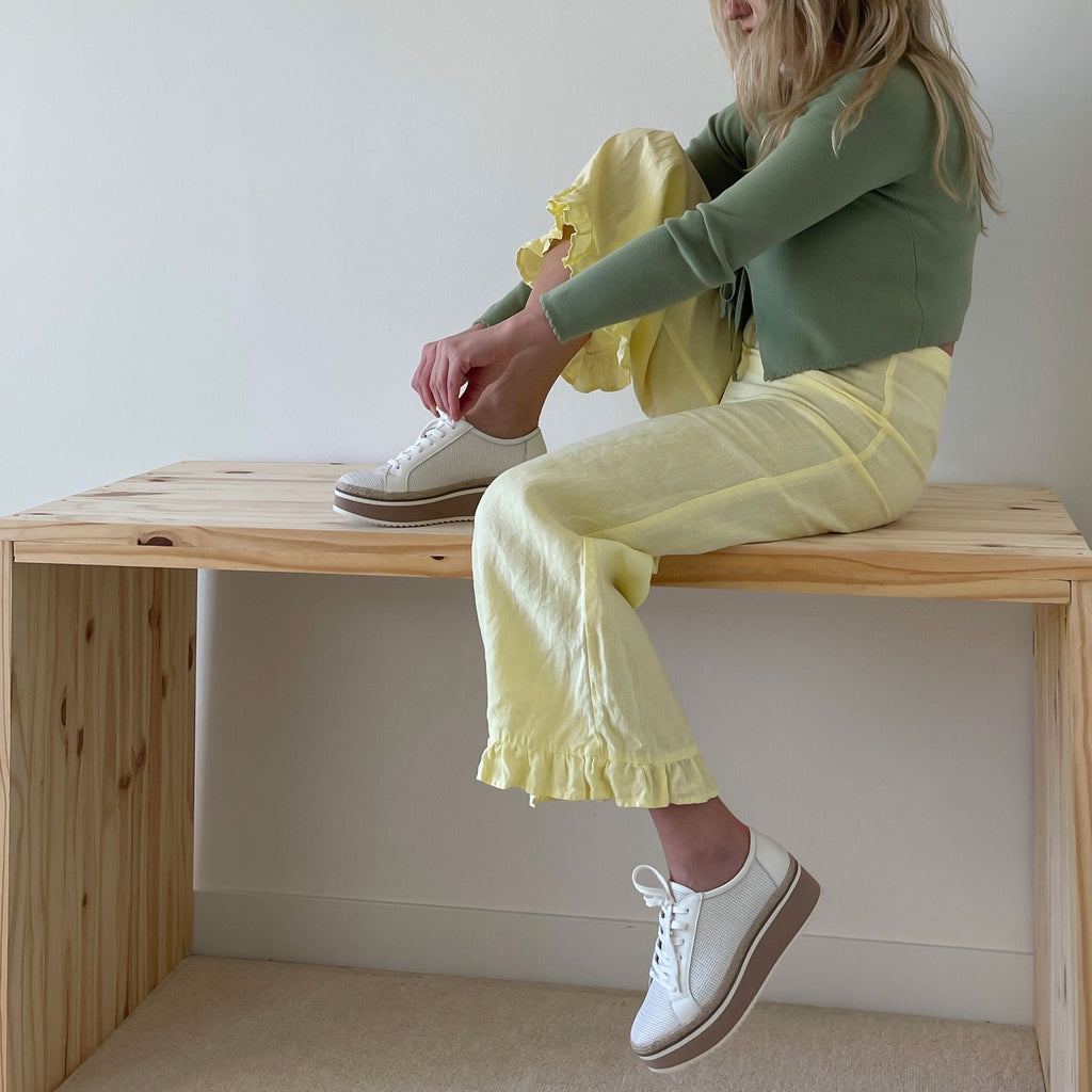 Dolce Vita Telah Sneakers in White Mesh - Addie Rose Boutique - Austin