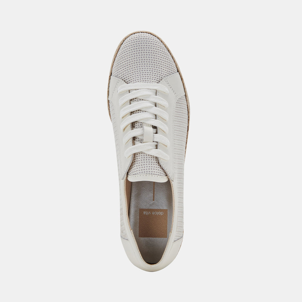 Dolce Vita Telah Sneakers in White Mesh - Addie Rose Boutique - Austin