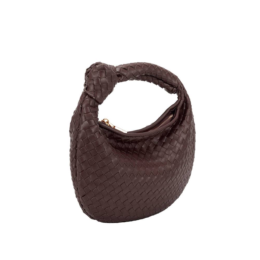 Drew Espresso Small Recycled Vegan Top Handle Bag - Addie Rose Boutique - Austin