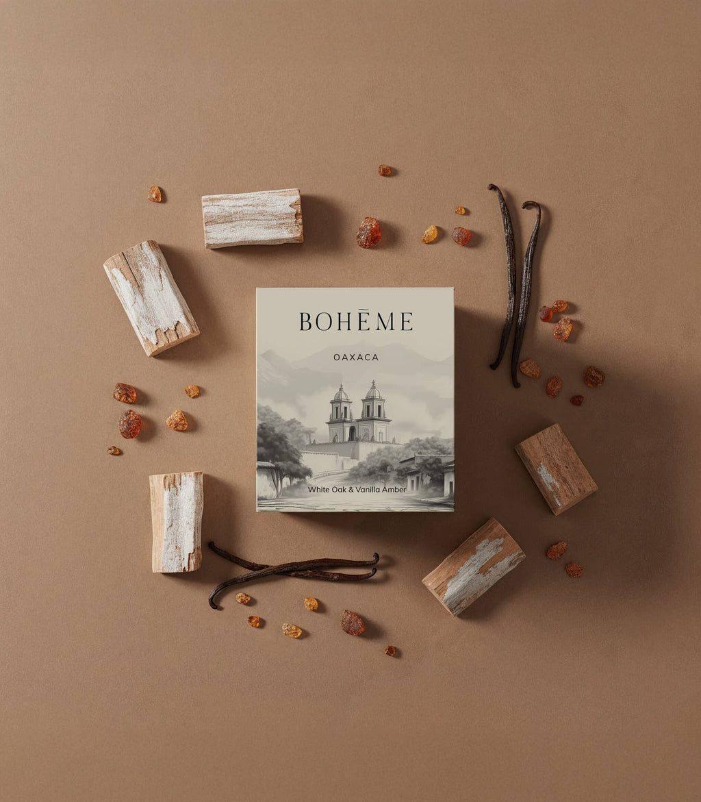Boheme Fragrances - Oaxaca Wholesale Candle – White Oak, Amber & Vanilla