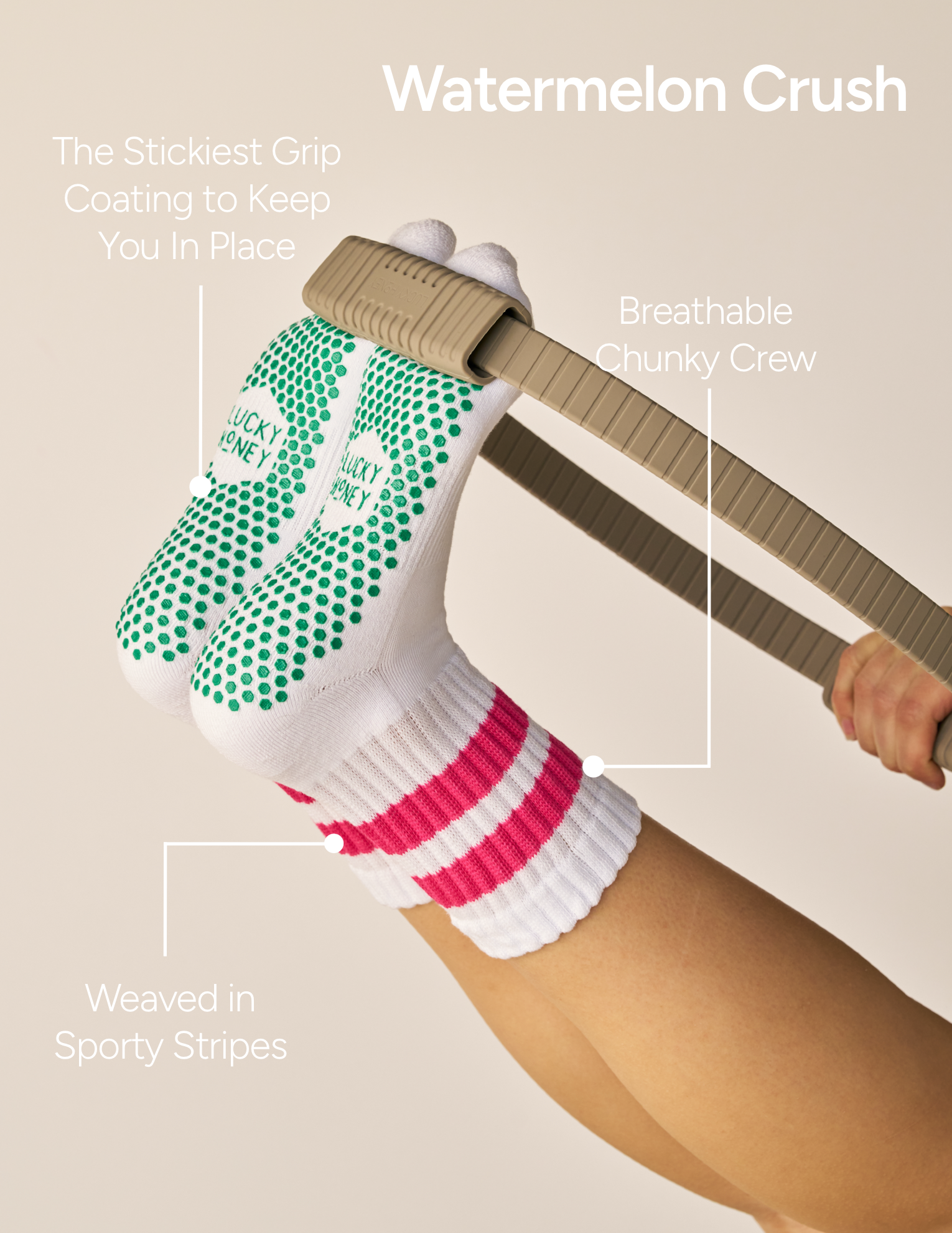 LUCKY HONEY - The Chunky Crew Grip Sock
