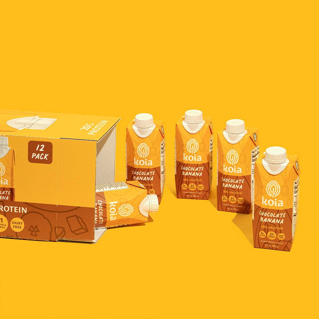 Koia - Chocolate Banana Nutrition Shake - 12pk Shelf Stable