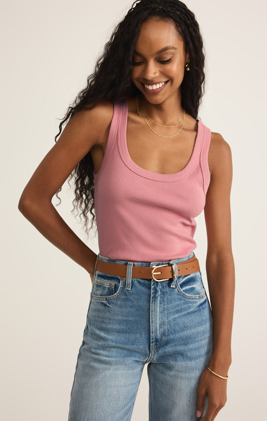 Elin Rib Tank - Addie Rose Boutique - Austin