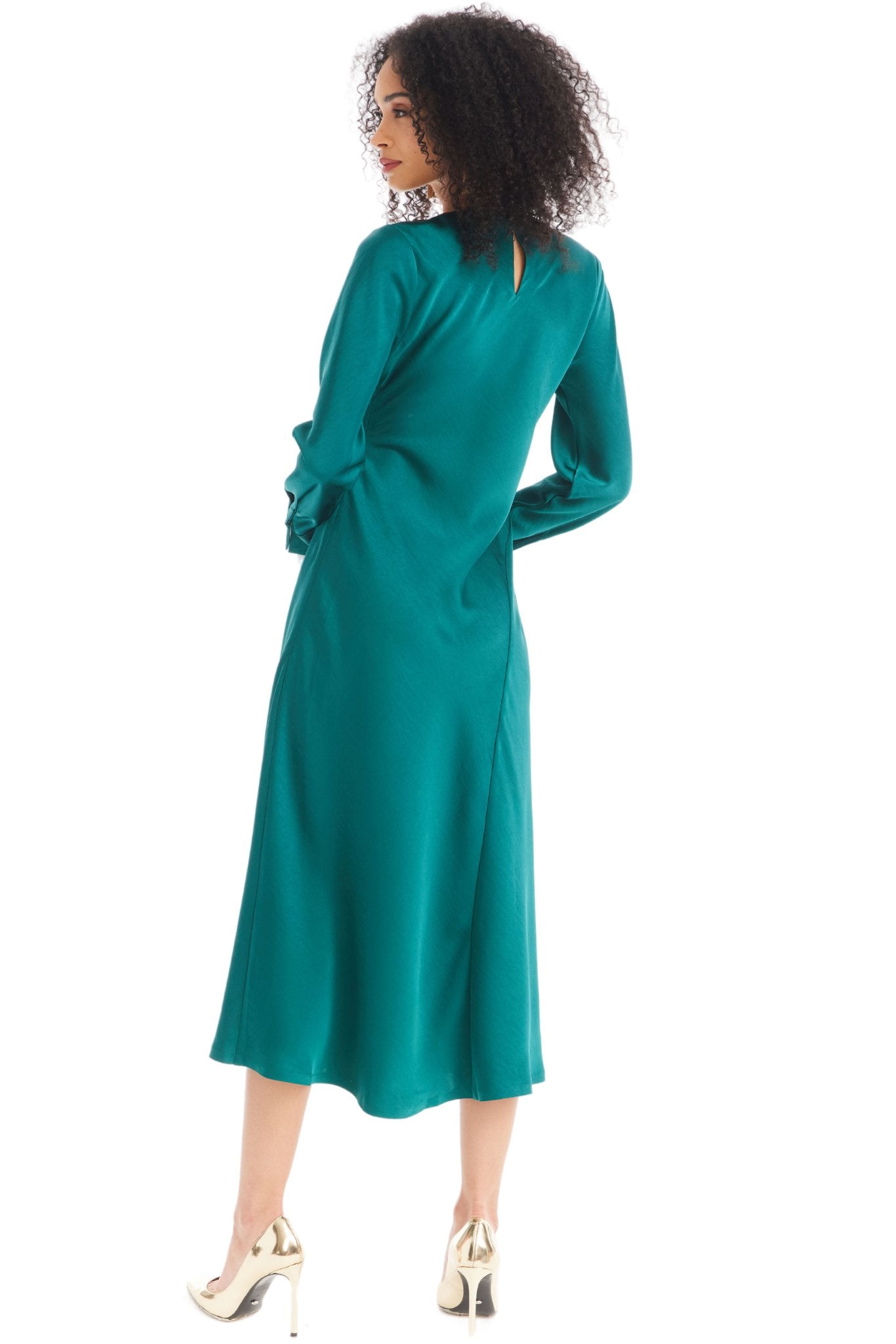 Emerald Slip Dress - Addie Rose Boutique - Austin