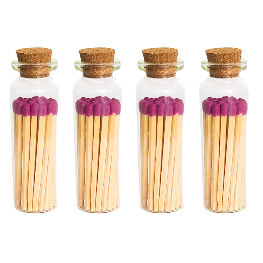 Enlighten the Occasion - Grape Purple Matches in Small Corked Vial - Addie Rose Boutique - Austin