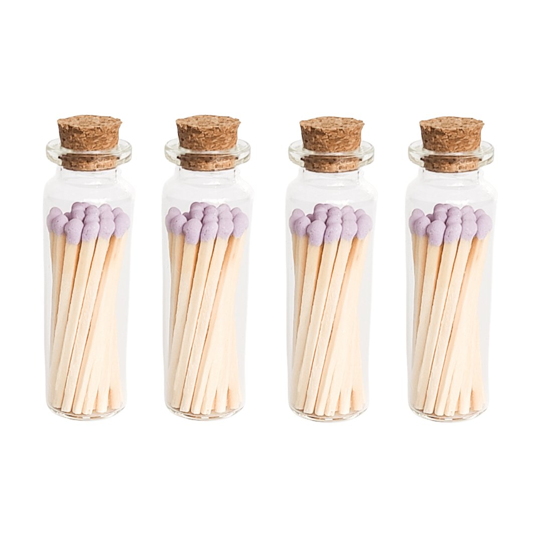 Enlighten the Occasion - Iced Lavender Matches in Small Corked Vial - Addie Rose Boutique - Austin