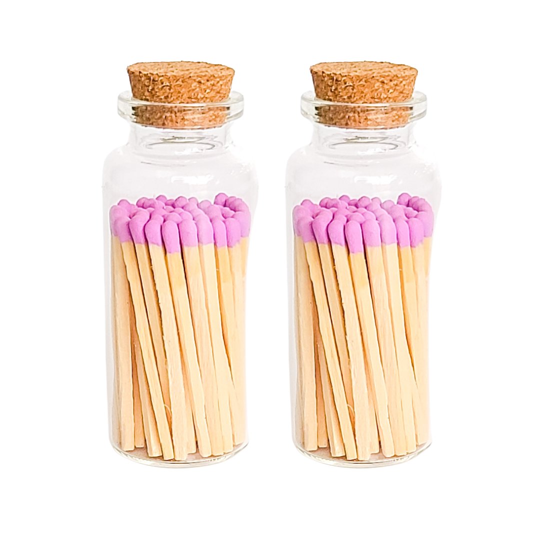 Enlighten the Occasion - Lilac Matches in Medium Corked Vial - Addie Rose Boutique - Austin