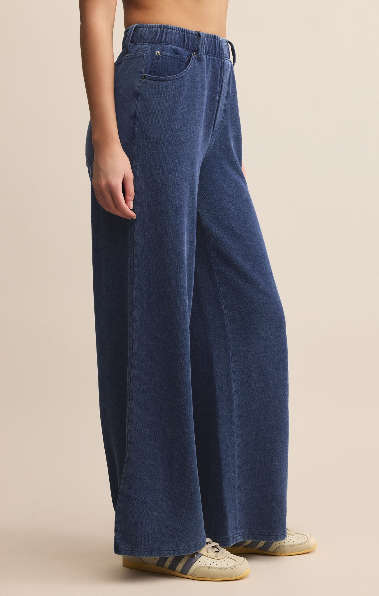 Entourage Knit Denim Pant - Addie Rose Austin