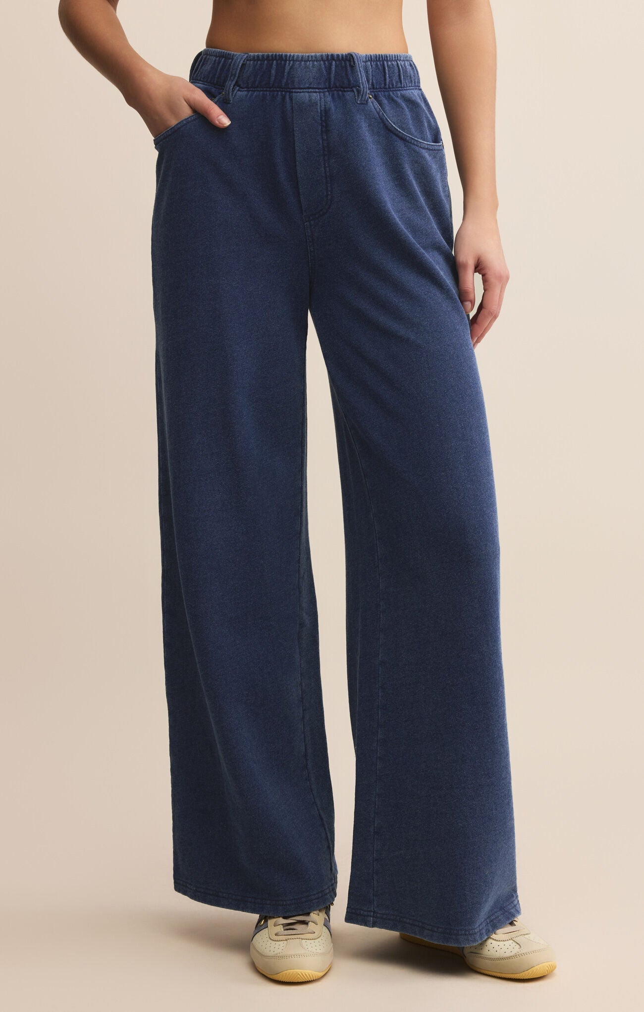 Entourage Knit Denim Pant - Addie Rose Austin
