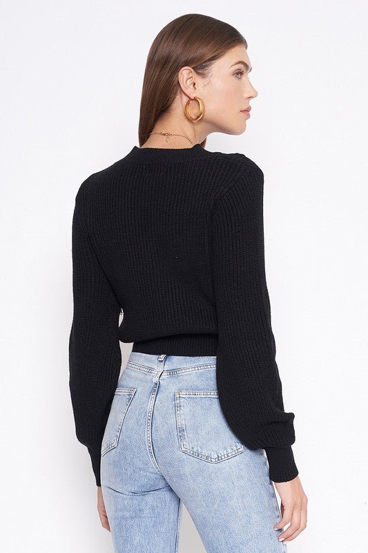 Erica Sweater in Black - Addie Rose Boutique - Austin