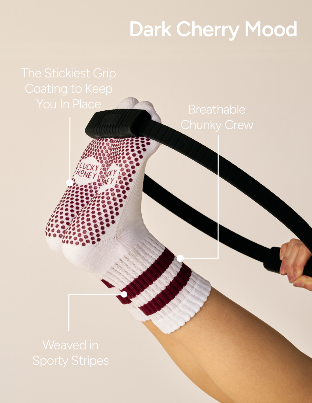 LUCKY HONEY - The Chunky Crew Grip Sock