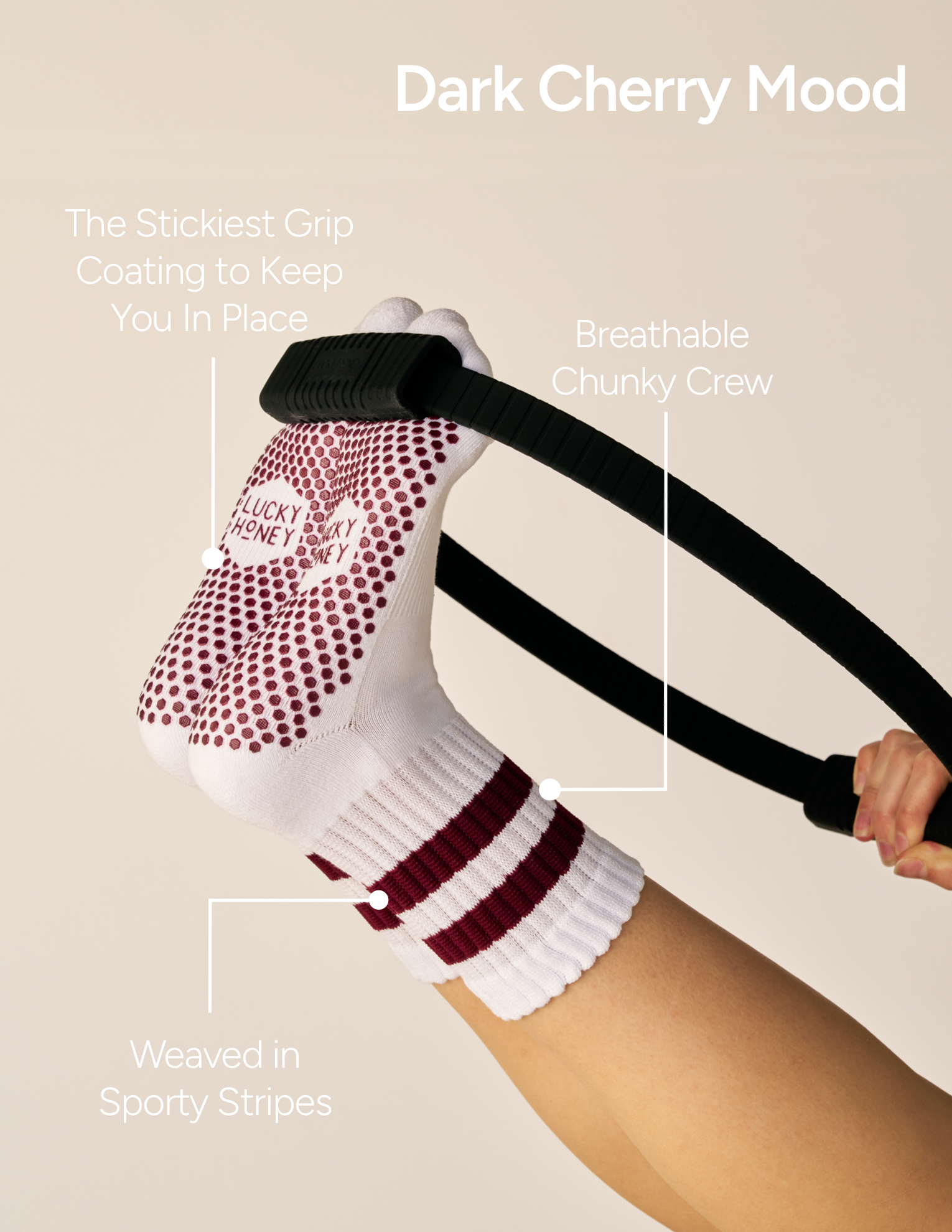 LUCKY HONEY - The Chunky Crew Grip Sock