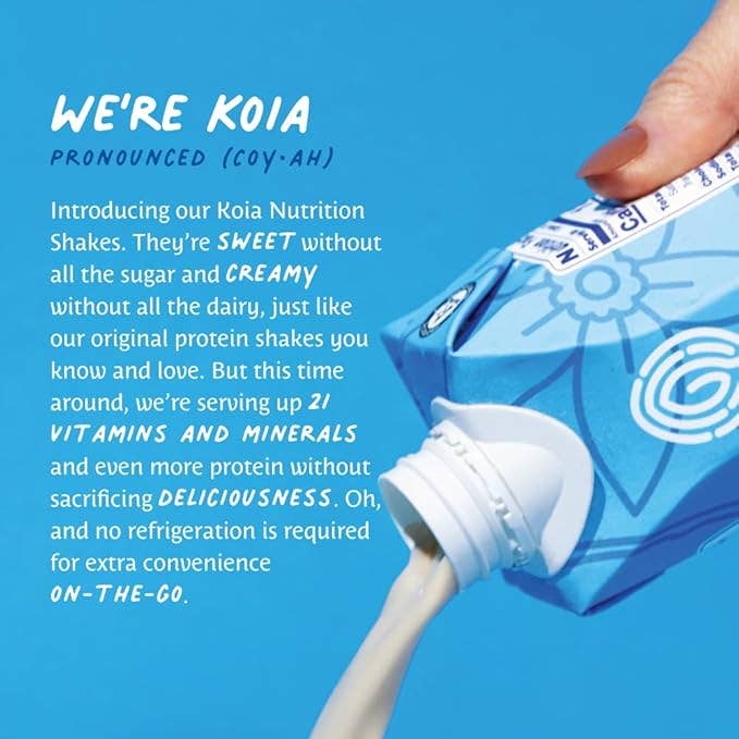Koia - Vanilla Bean Nutrition Shake - 12pk Shelf Stable