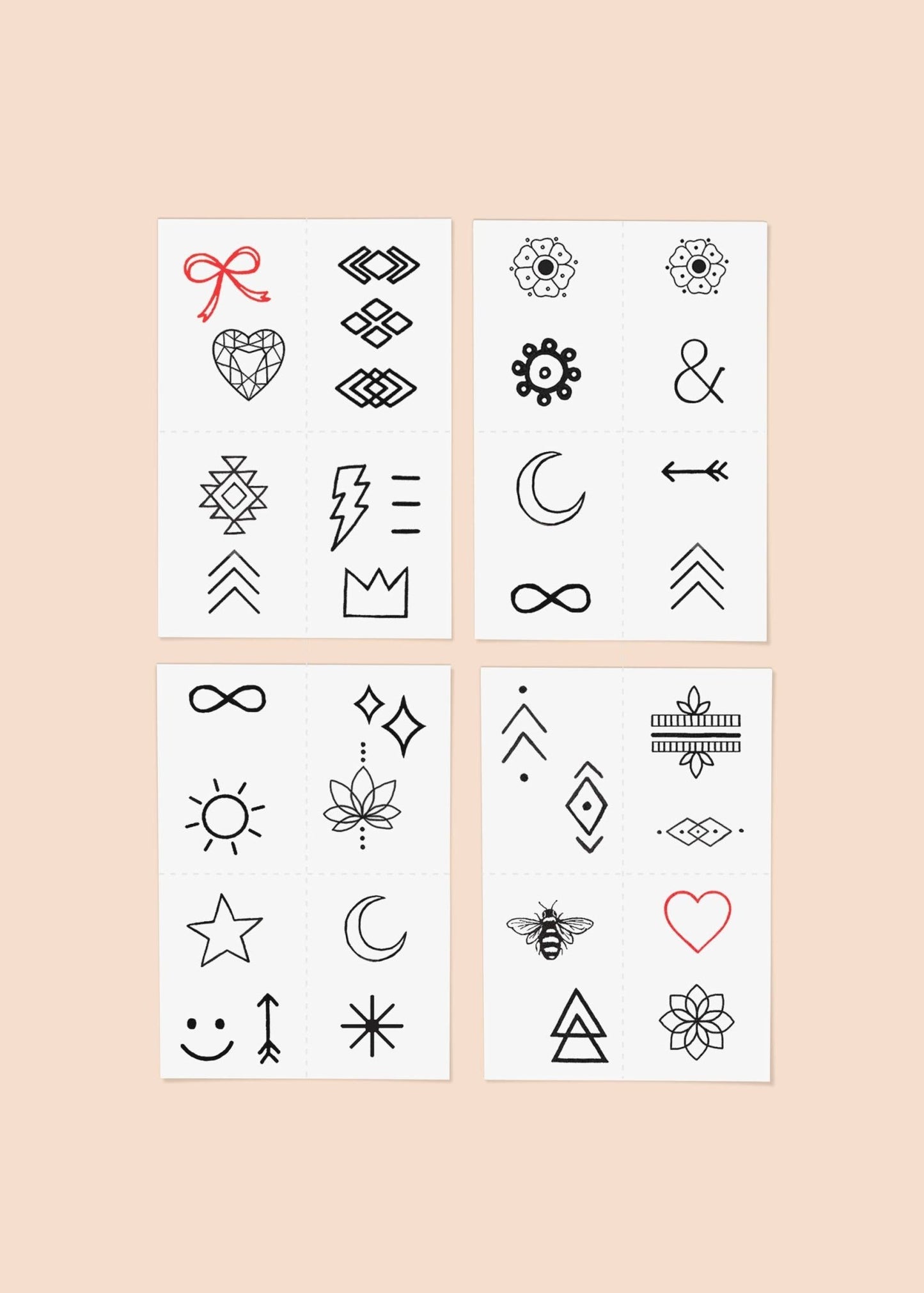 Finger Tats Temporary Tattoo Pack - Addie Rose Boutique - Austin