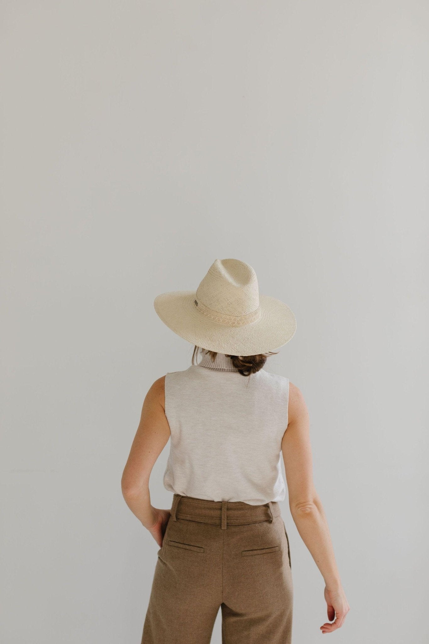 Fiona Straw Fedora - Cream - Addie Rose Boutique - Austin