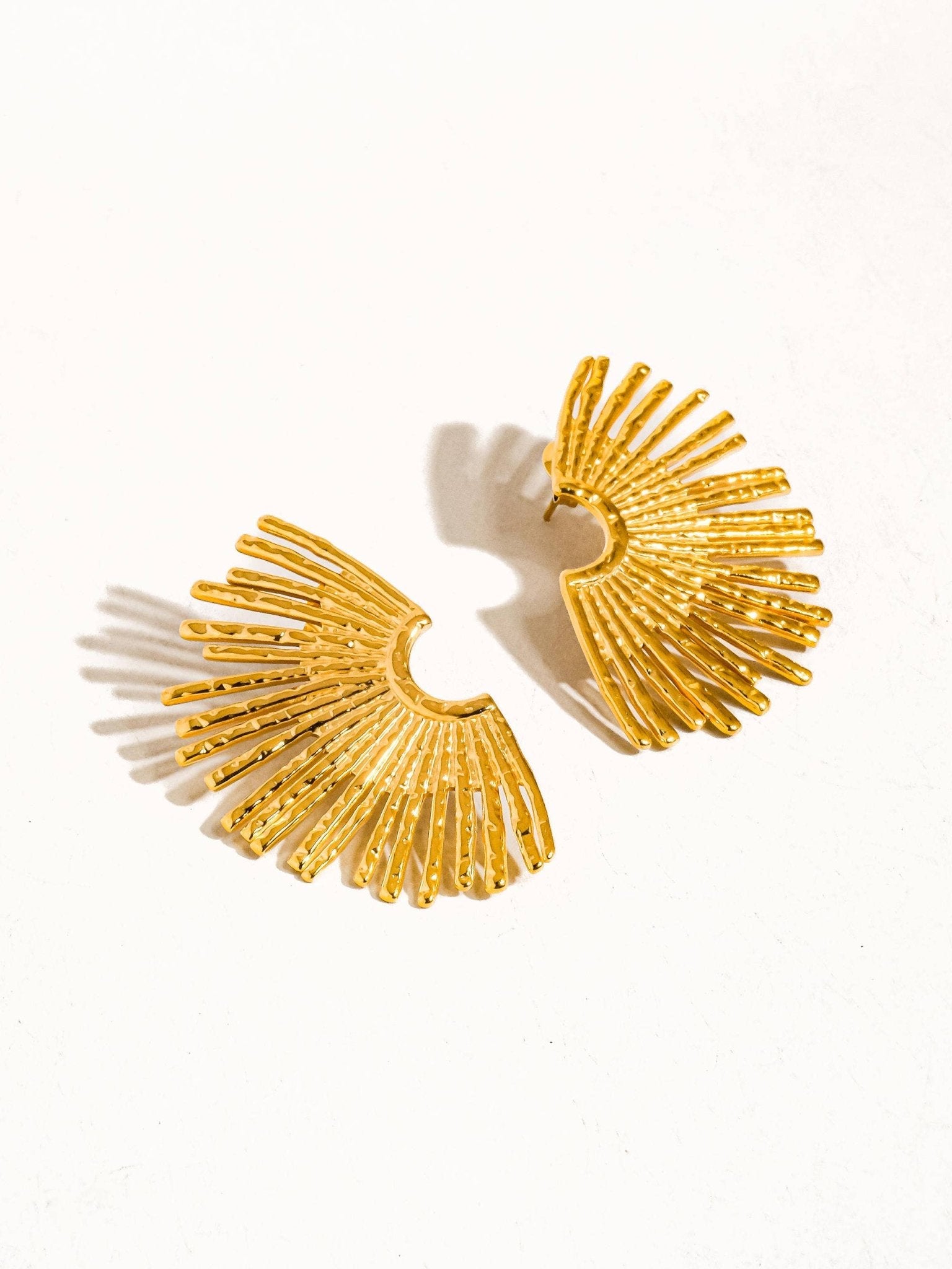Flânerie by MAIQ - Bisous 18K Gold Non - Tarnish Sunburst Earring - Addie Rose Boutique - Austin