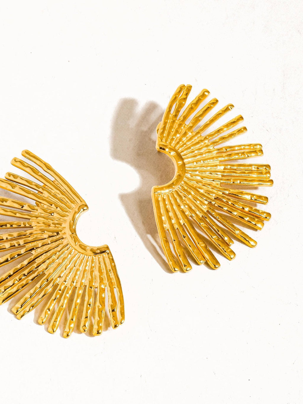 Flânerie by MAIQ - Bisous 18K Gold Non - Tarnish Sunburst Earring - Addie Rose Boutique - Austin