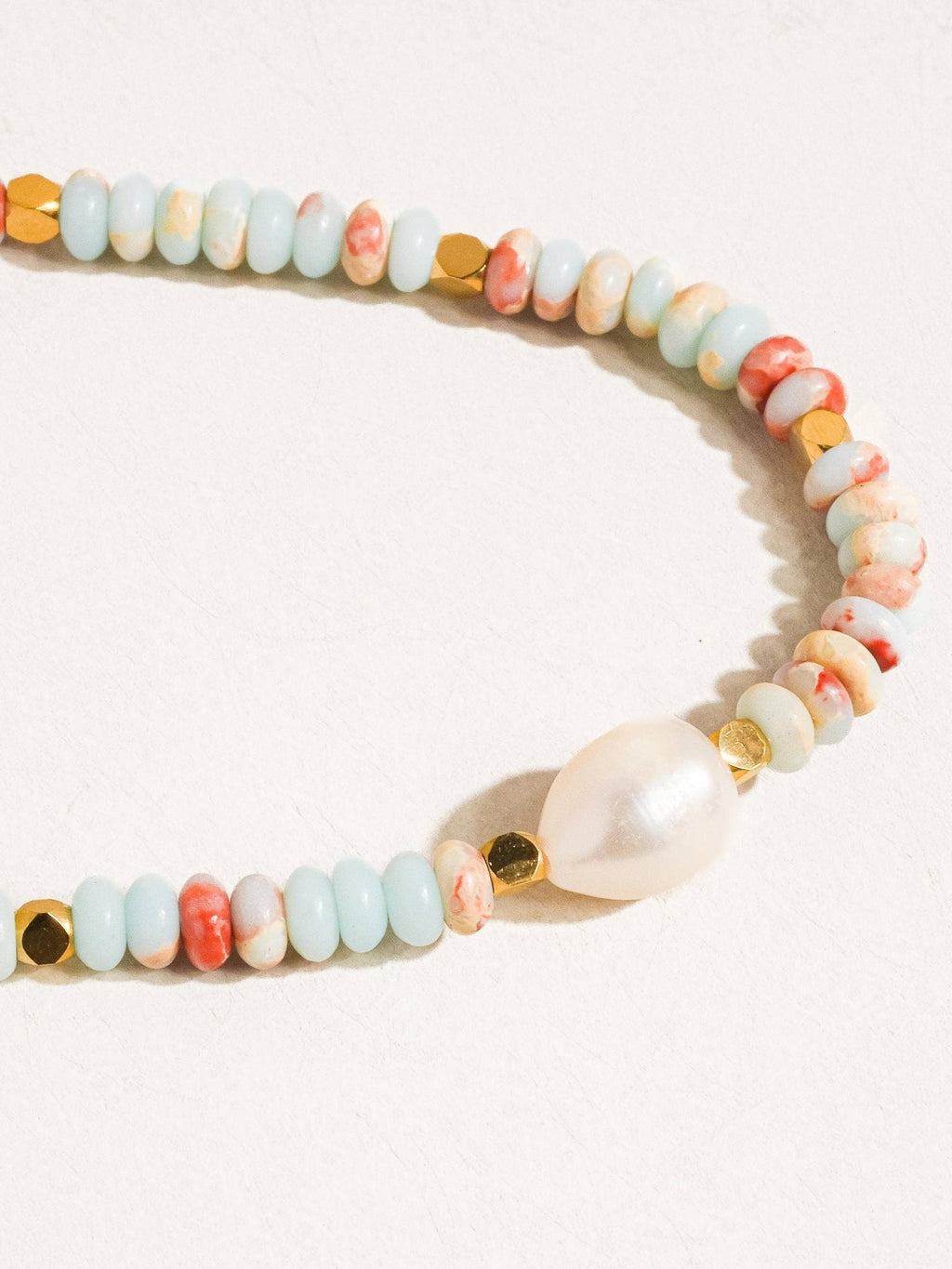 Flânerie by MAIQ - Swank Non - Tarnish Boho Beaded Pearl Necklace - Addie Rose Boutique - Austin