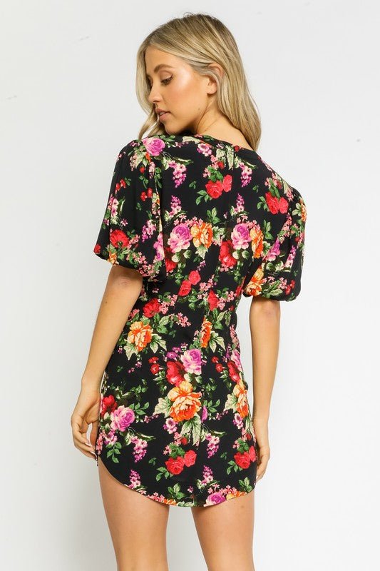 Floral Mini Dress - Addie Rose Boutique - Austin