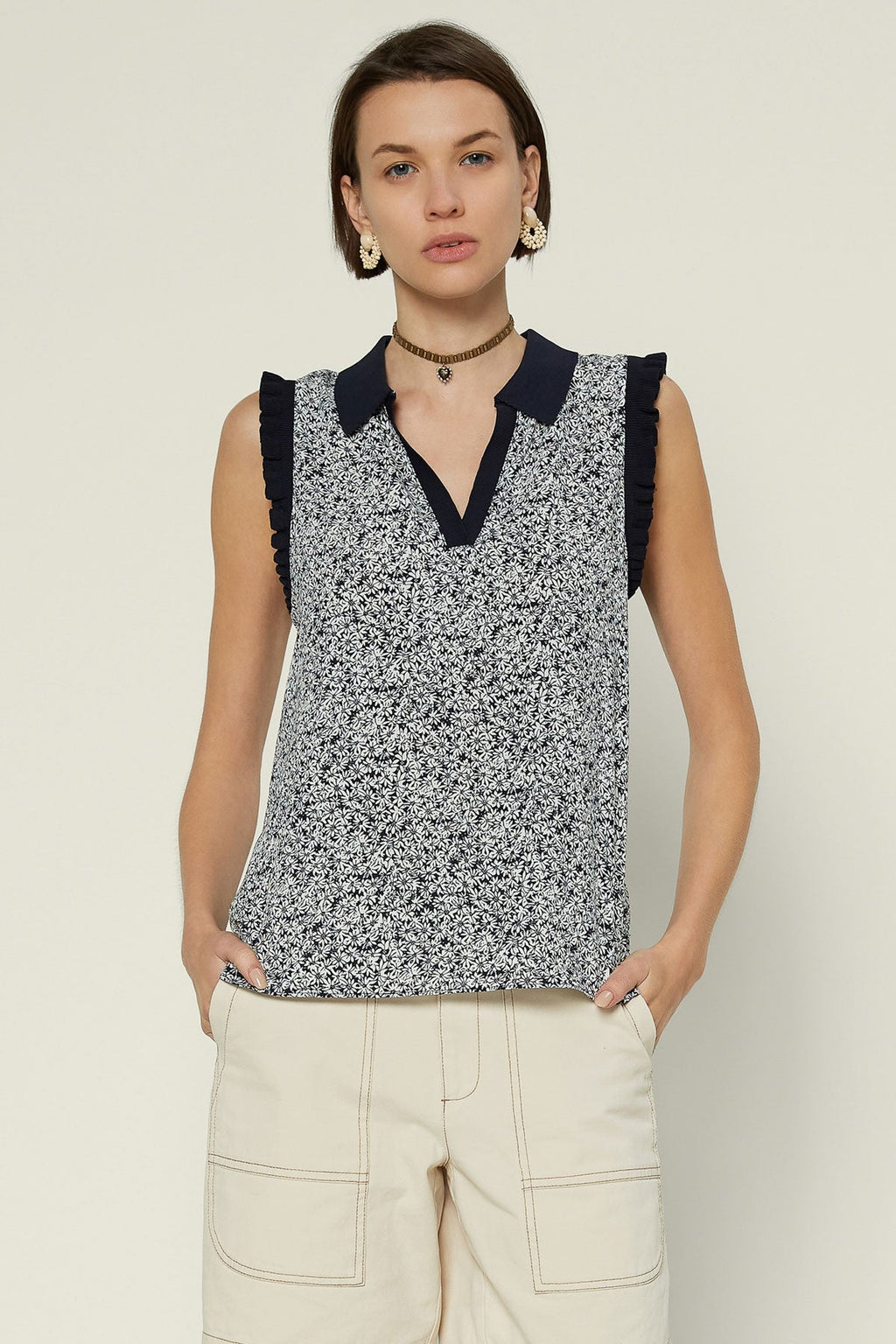 Floral Polo - Addie Rose Boutique - Austin