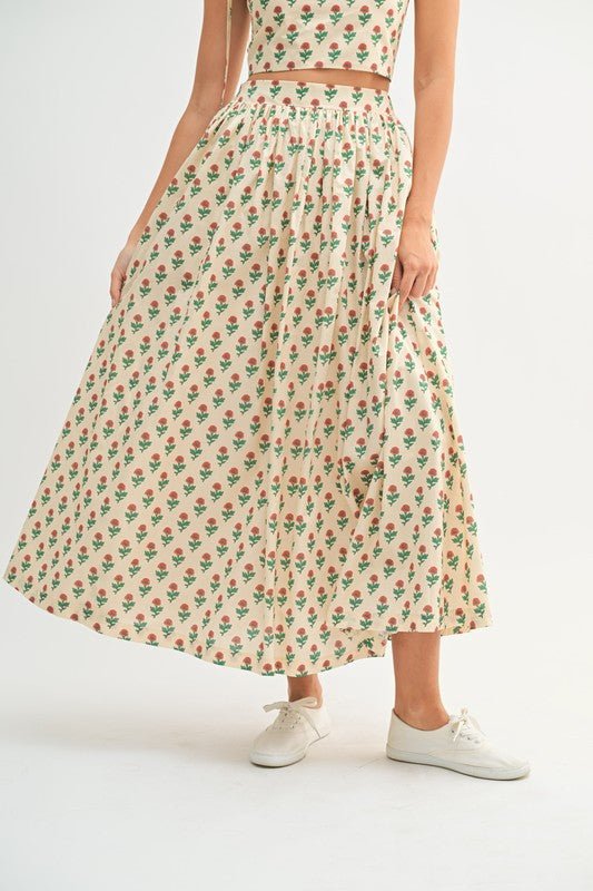 Floral Skirt - Addie Rose Boutique - Austin