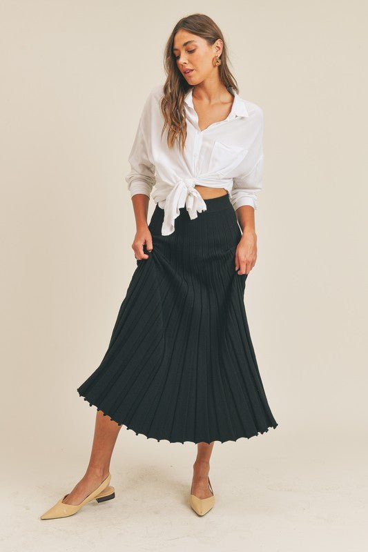 Flounce Sweater Skirt - Addie Rose Boutique - Austin