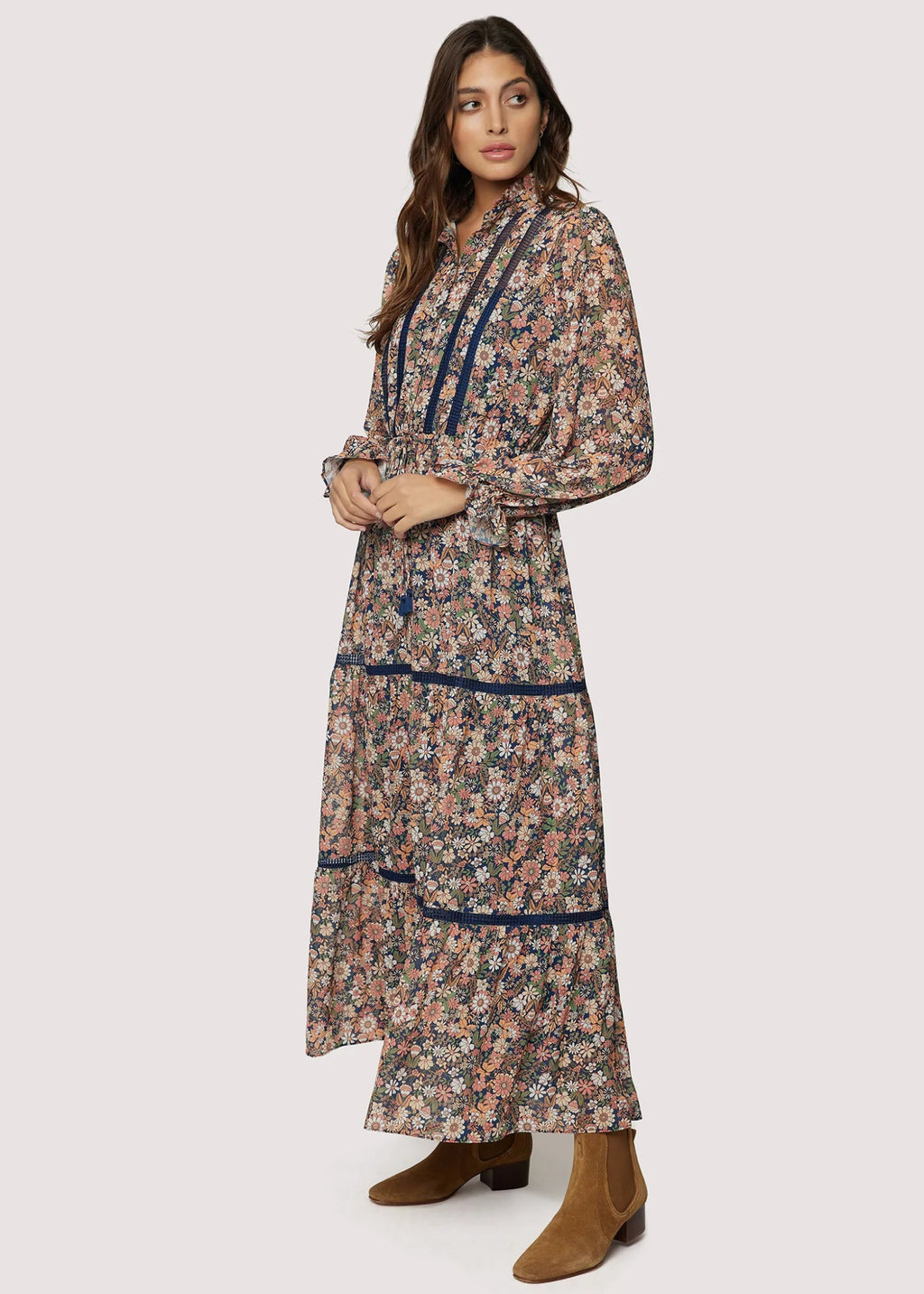 Flower Power Maxi Dress - Addie Rose Boutique - Austin