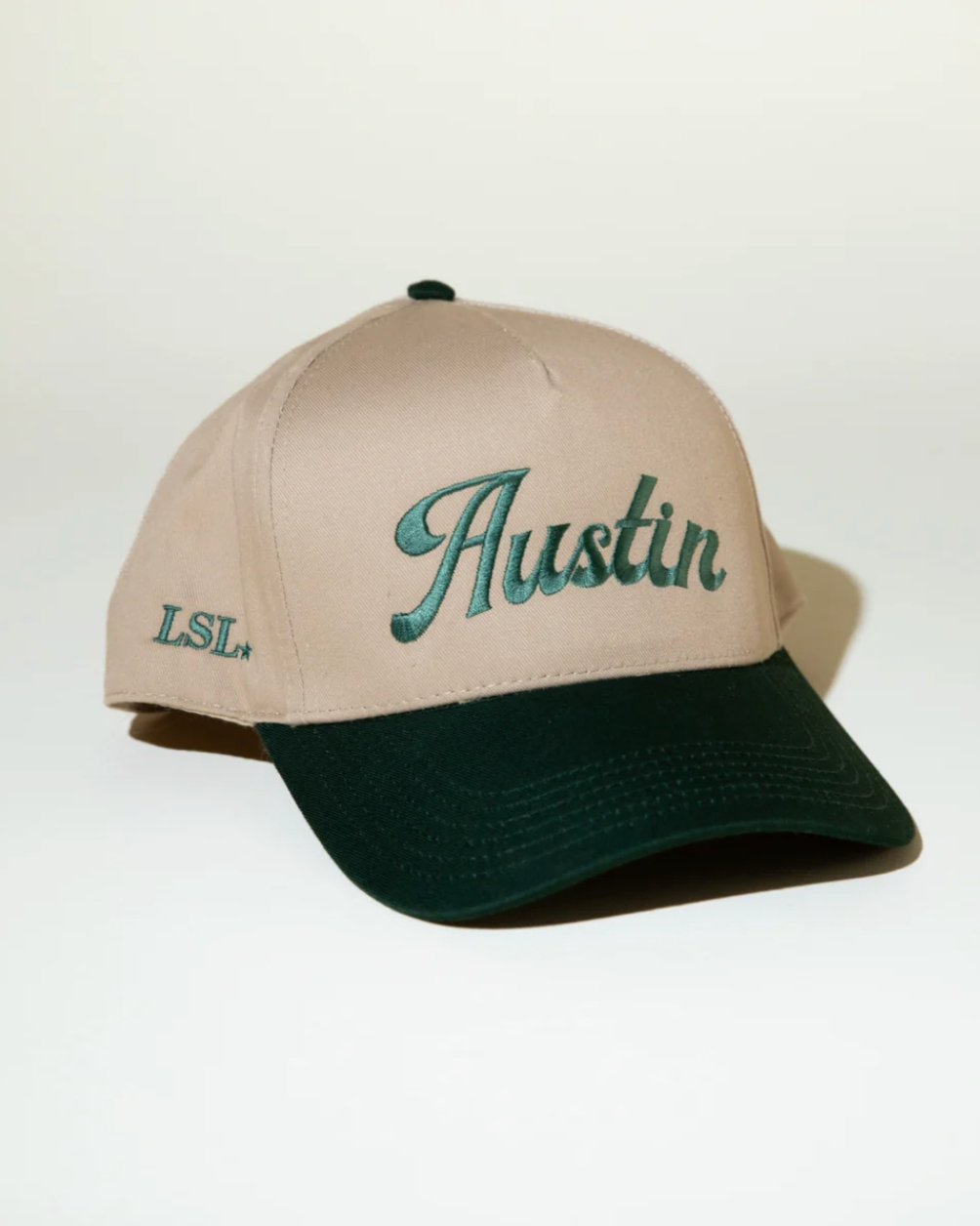 Forest Green "Austin" Canvas Trucker Hat - Addie Rose Boutique - Austin