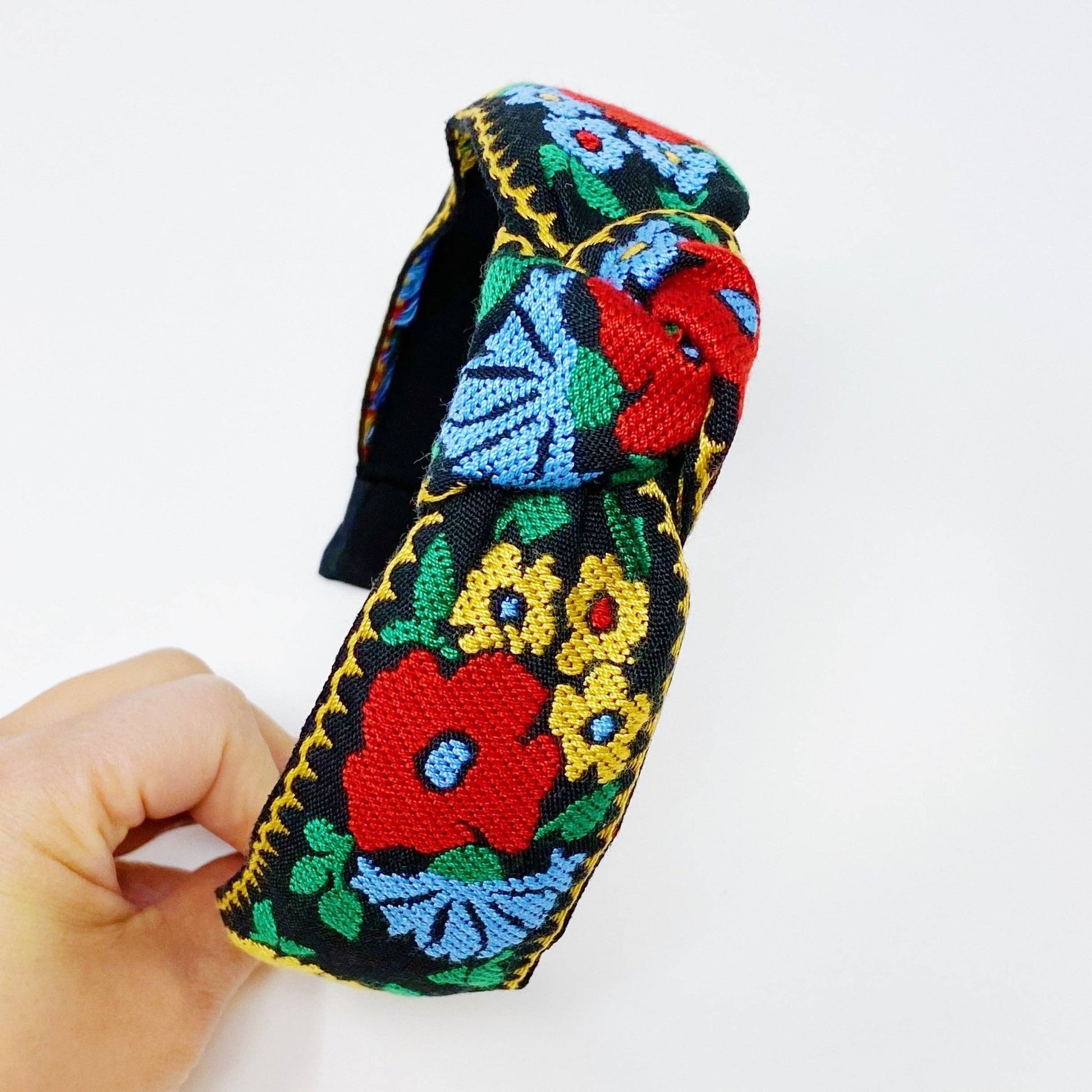 French Floral Embroidered Headband - Addie Rose Boutique - Austin