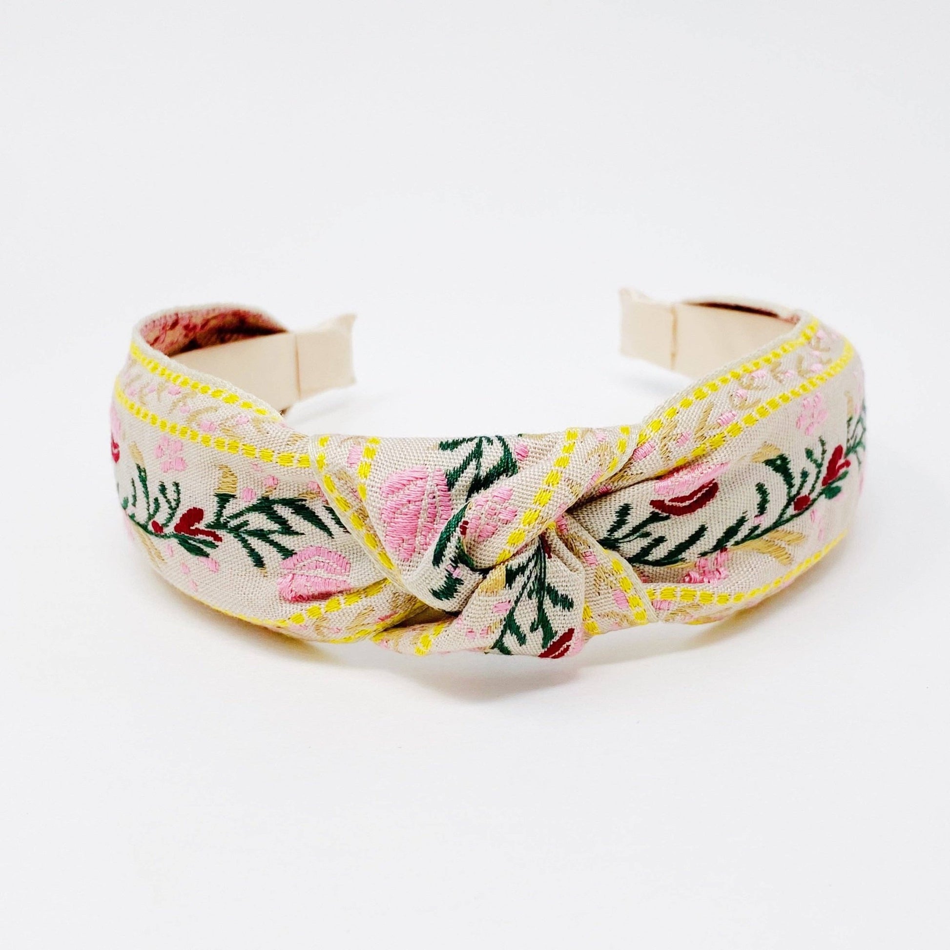 French Floral Embroidered Headband - Addie Rose Boutique - Austin