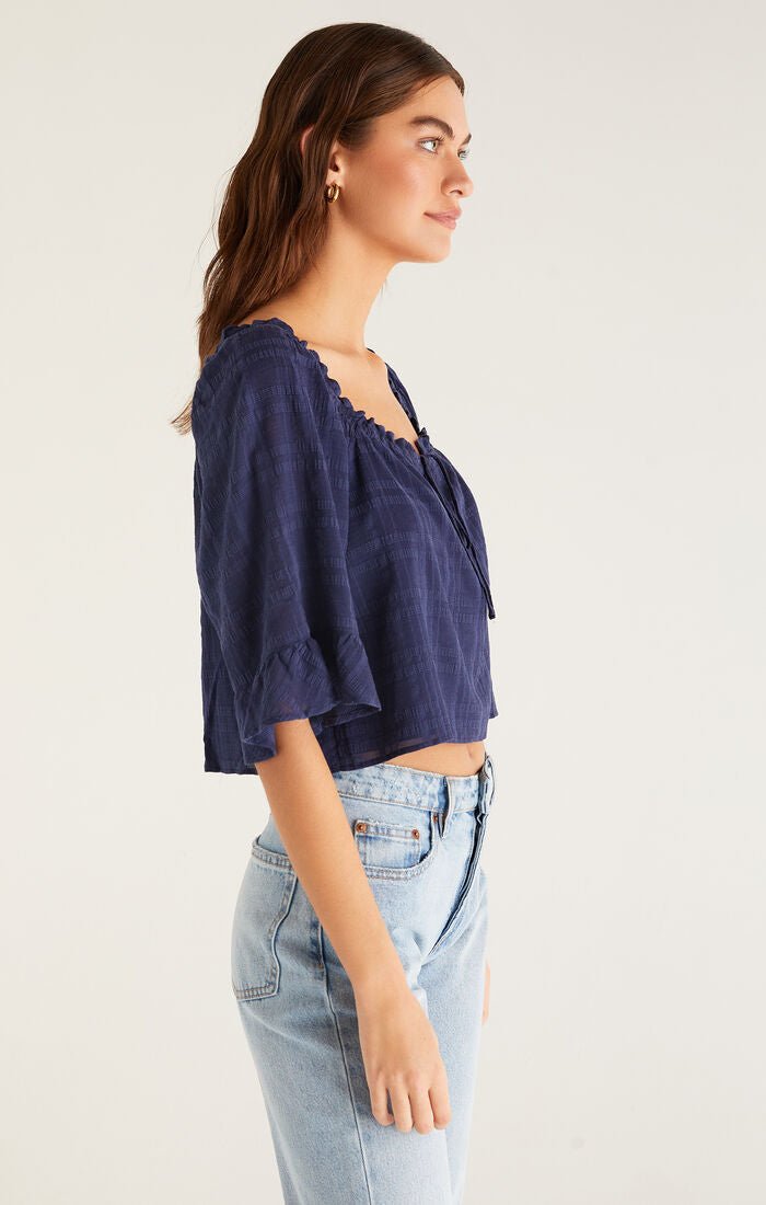 Gabriella Flirty Top - Addie Rose Boutique - Austin