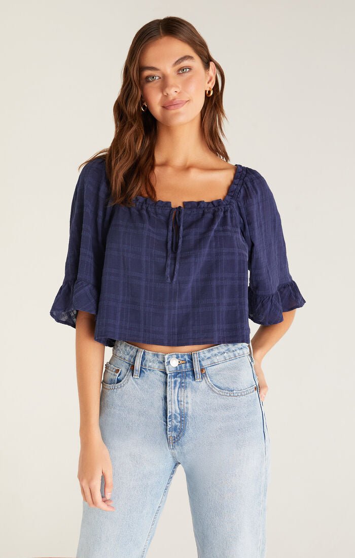 Gabriella Flirty Top - Addie Rose Boutique - Austin