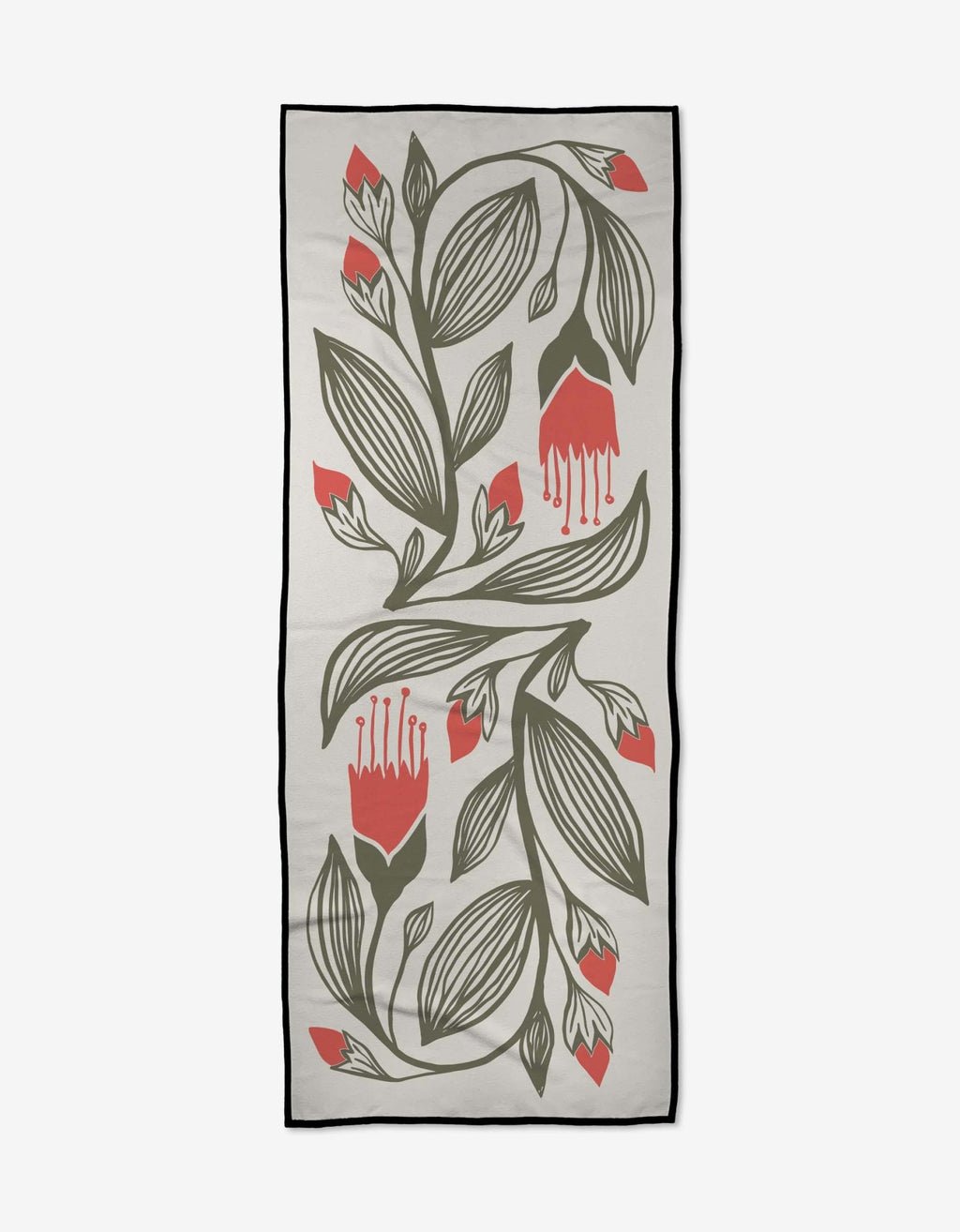 Geometry - Garden Stamp Yoga Towel - Addie Rose Boutique - Austin