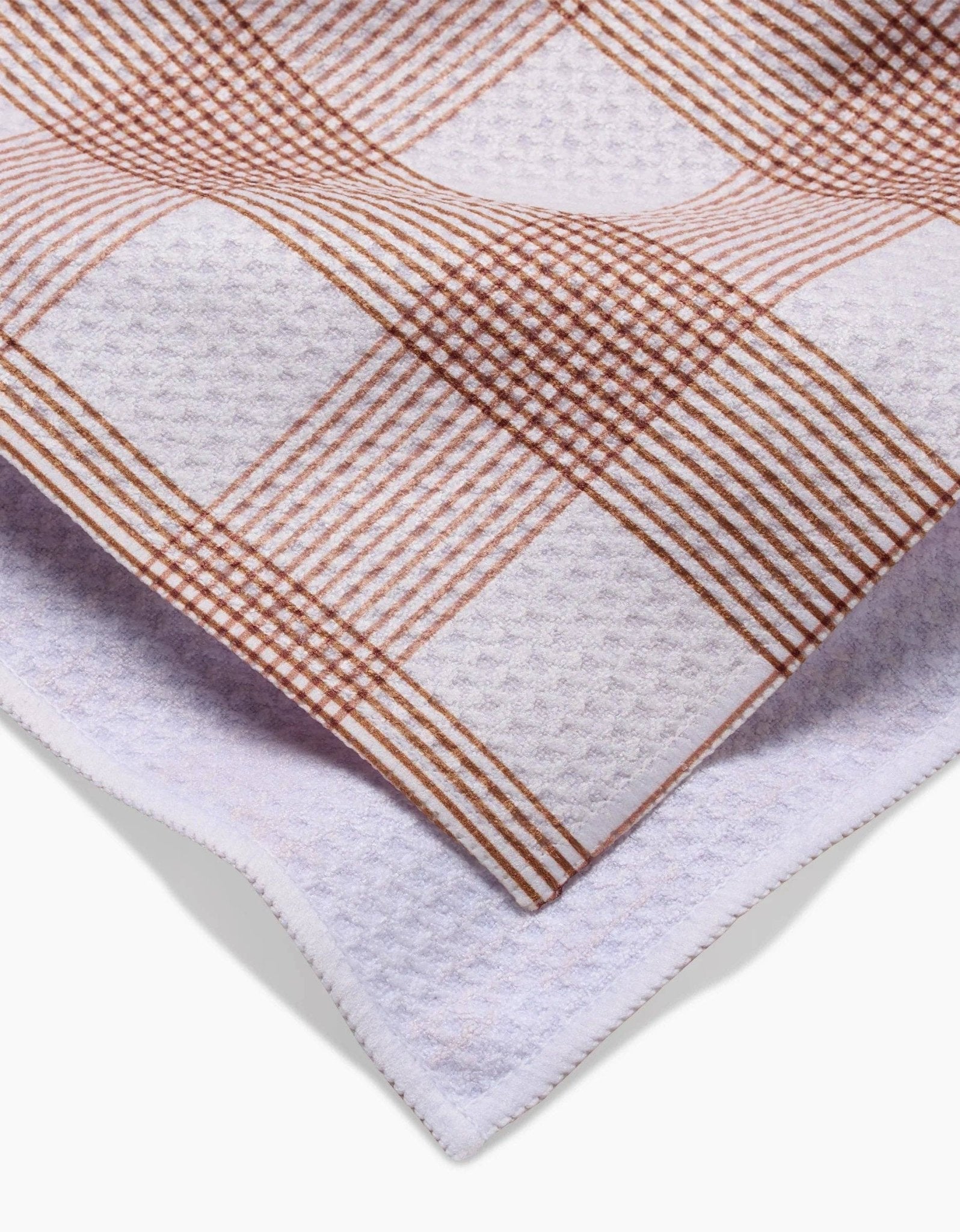 Geometry - Vintage Gingham Natural Tea Towel - Addie Rose Boutique - Austin