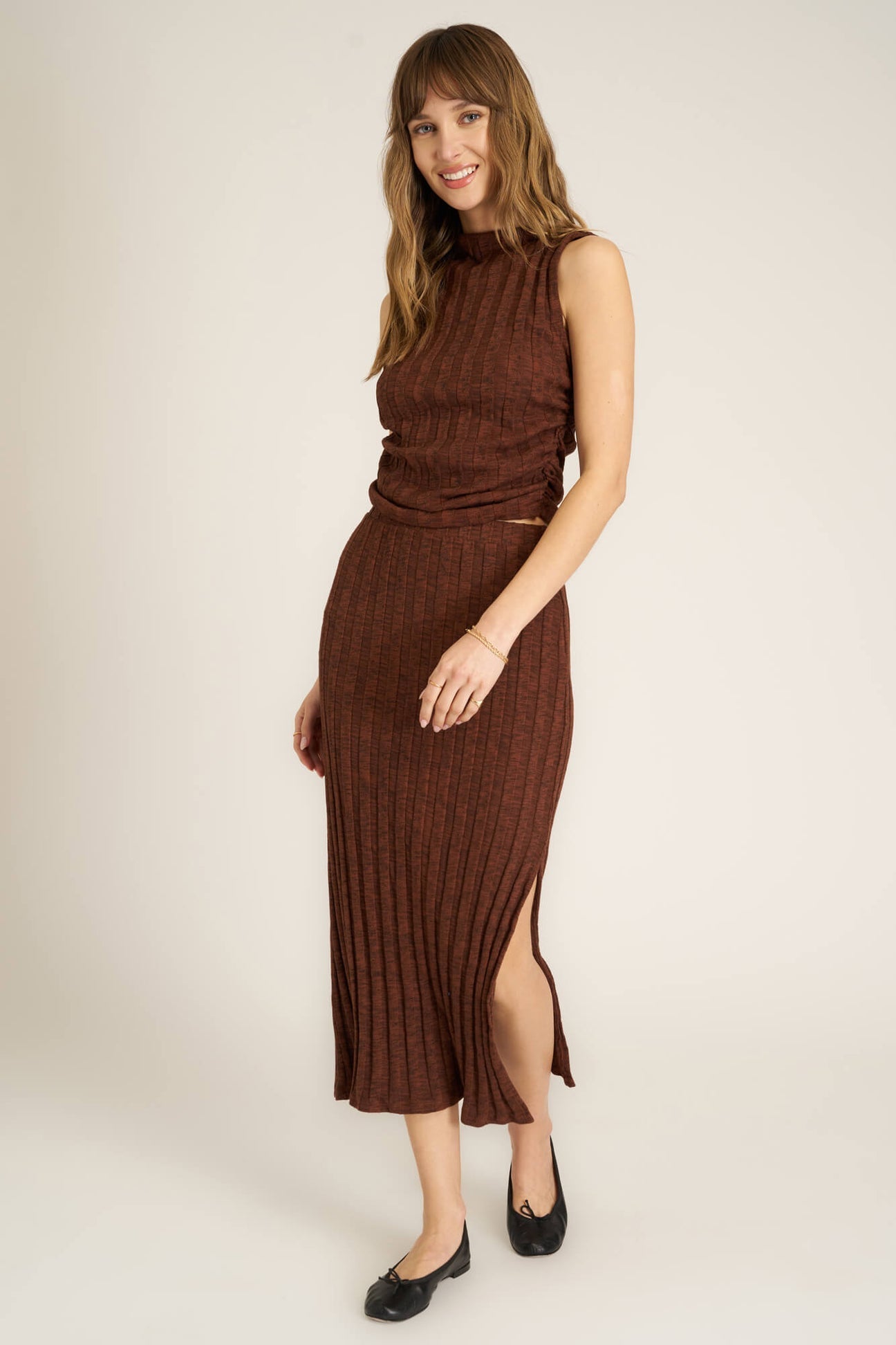 Giorgia Sweater Rib Skirt - Addie Rose Boutique - Austin