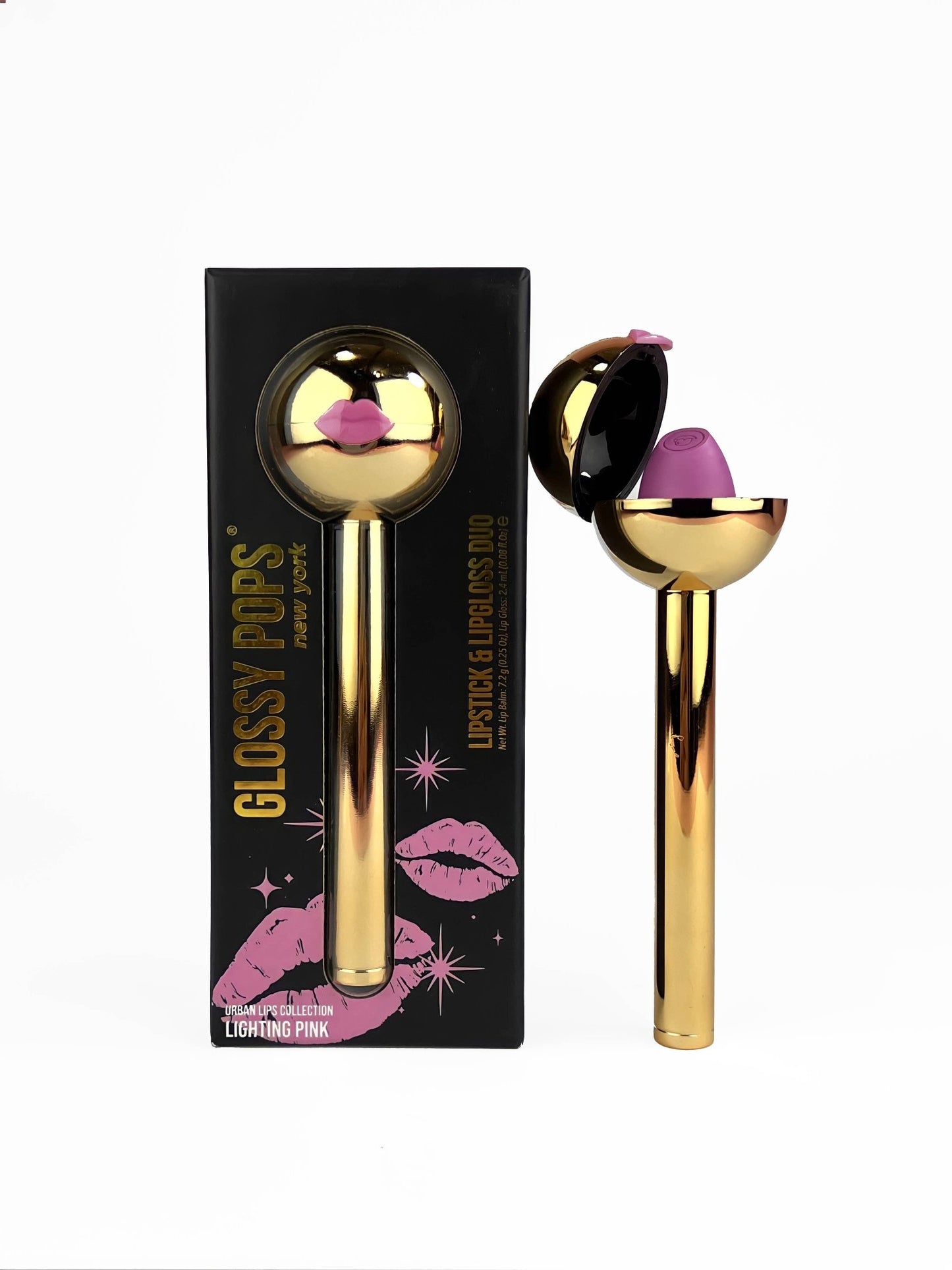 Glossy Pops - Lightning Pink Lip Stick Glossy Pop - Addie Rose Boutique - Austin
