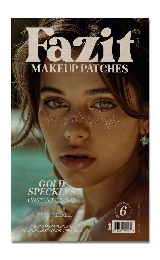 Gold Glitter Freckles Makeup Patches - Addie Rose Boutique - Austin