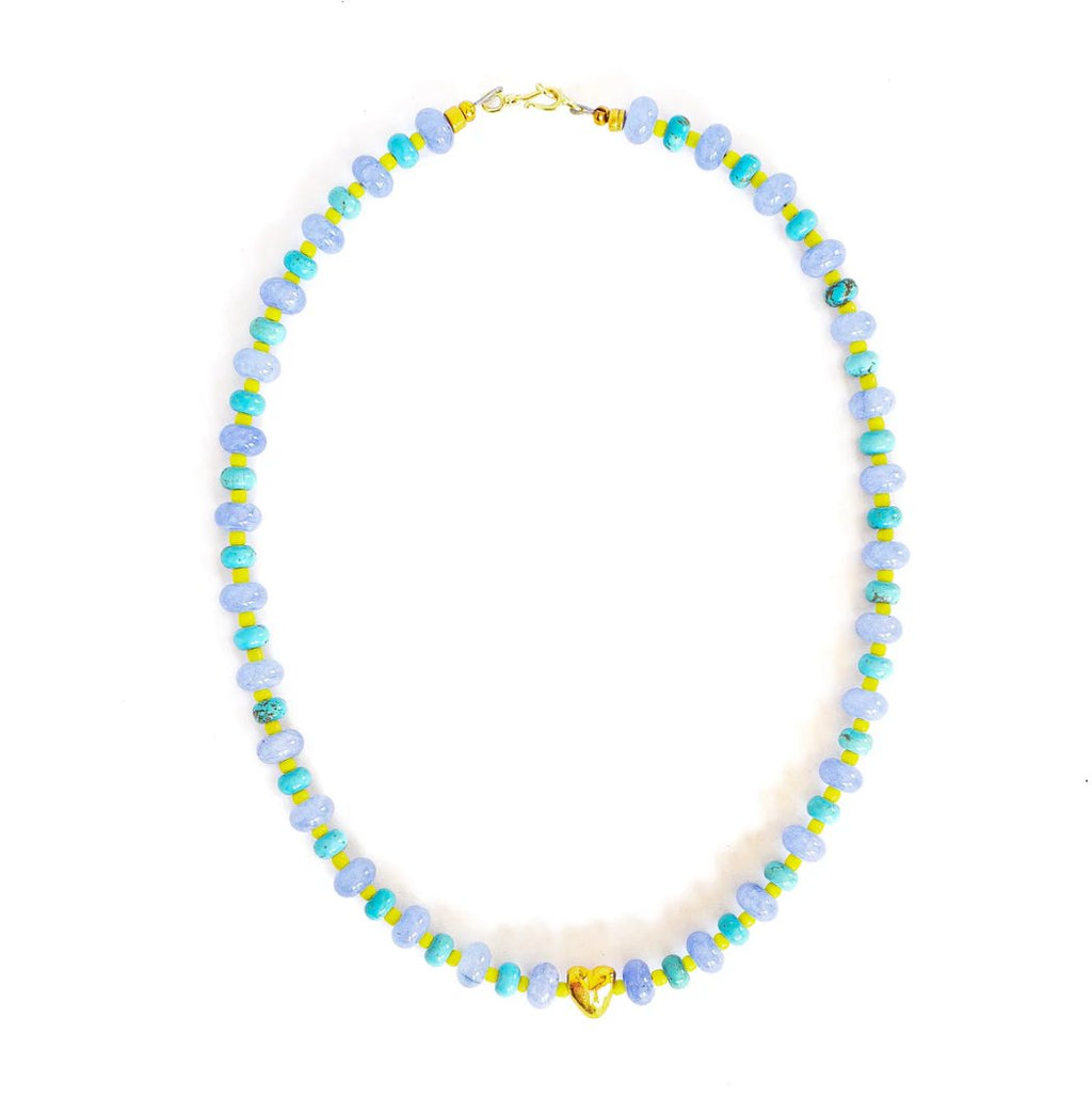 Gold Heart Necklace - Addie Rose Boutique - Austin