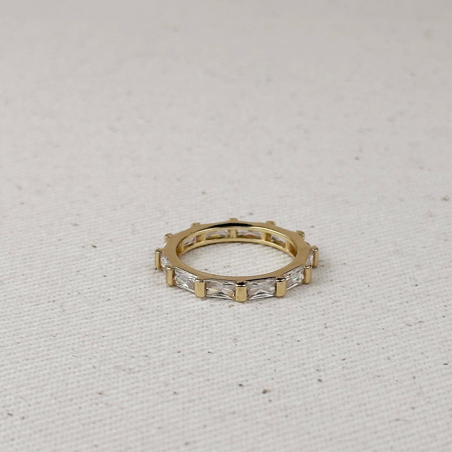 GoldFi - 18k Gold Filled Baguette CZ Band Ring - Addie Rose Boutique - Austin