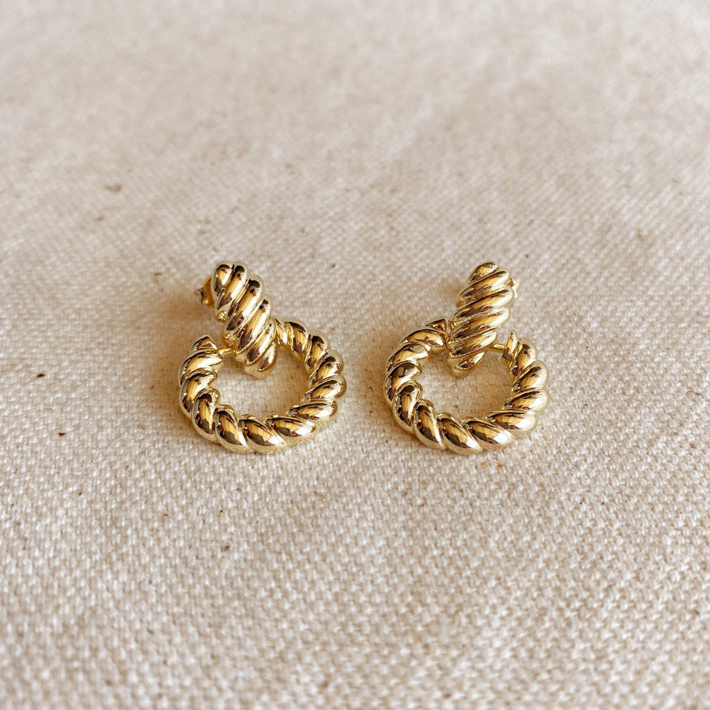 GoldFi - 18k Gold Filled Croissant Drop Earrings - Addie Rose Boutique - Austin
