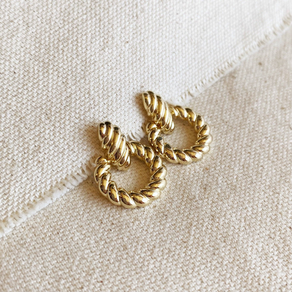 GoldFi - 18k Gold Filled Croissant Drop Earrings - Addie Rose Boutique - Austin