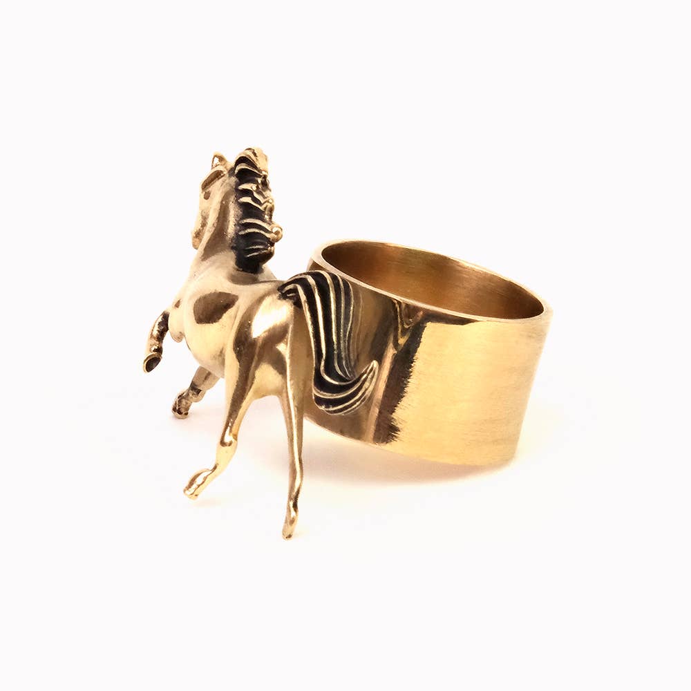 Handker Bandanas - Horses Brass Bandana Slide Ring - Addie Rose Boutique - Austin