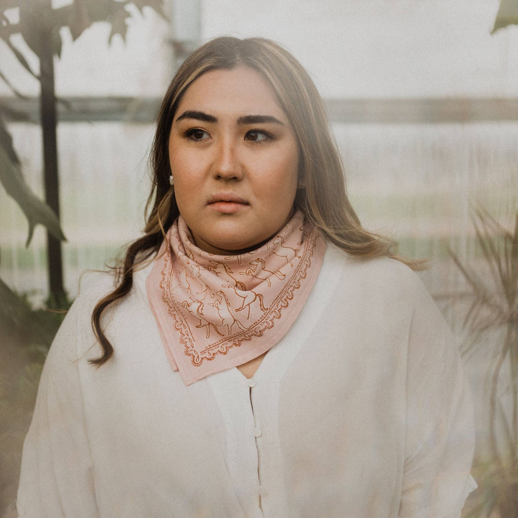 Handker Bandanas - No. 062 Horses Bandana - Addie Rose Boutique - Austin