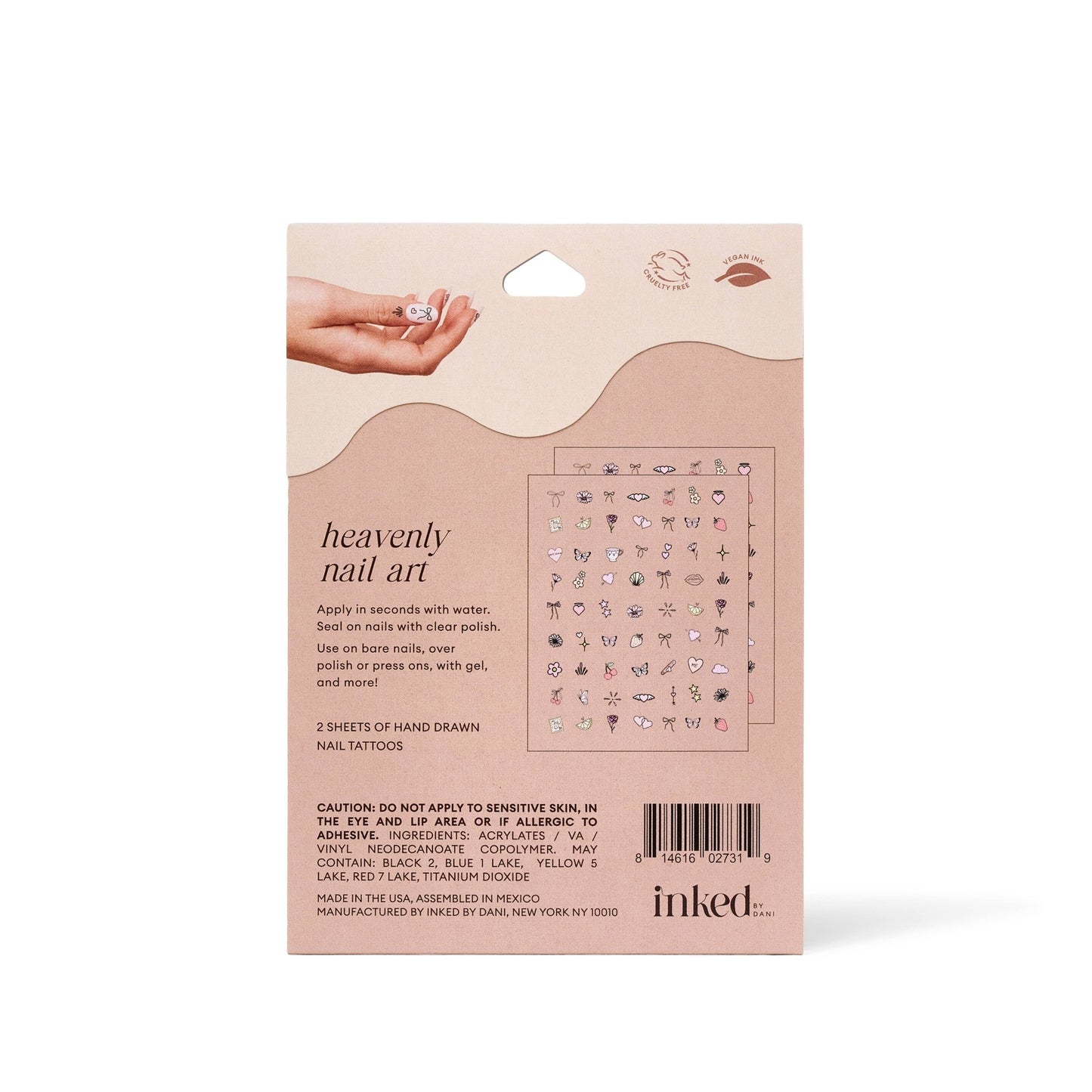 Heavenly Nail Art Temporary Tattoo Pack - Addie Rose Boutique - Austin