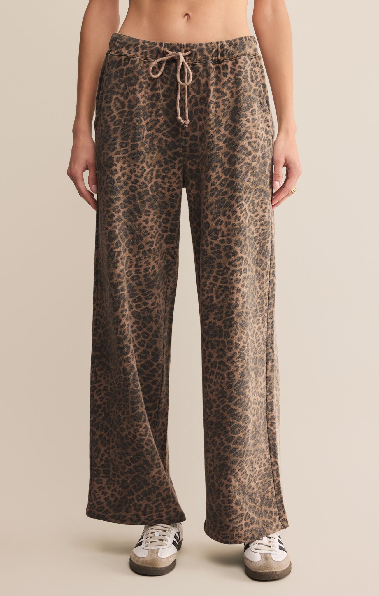 Hunter Leopard Knit Pant - Addie Rose Austin