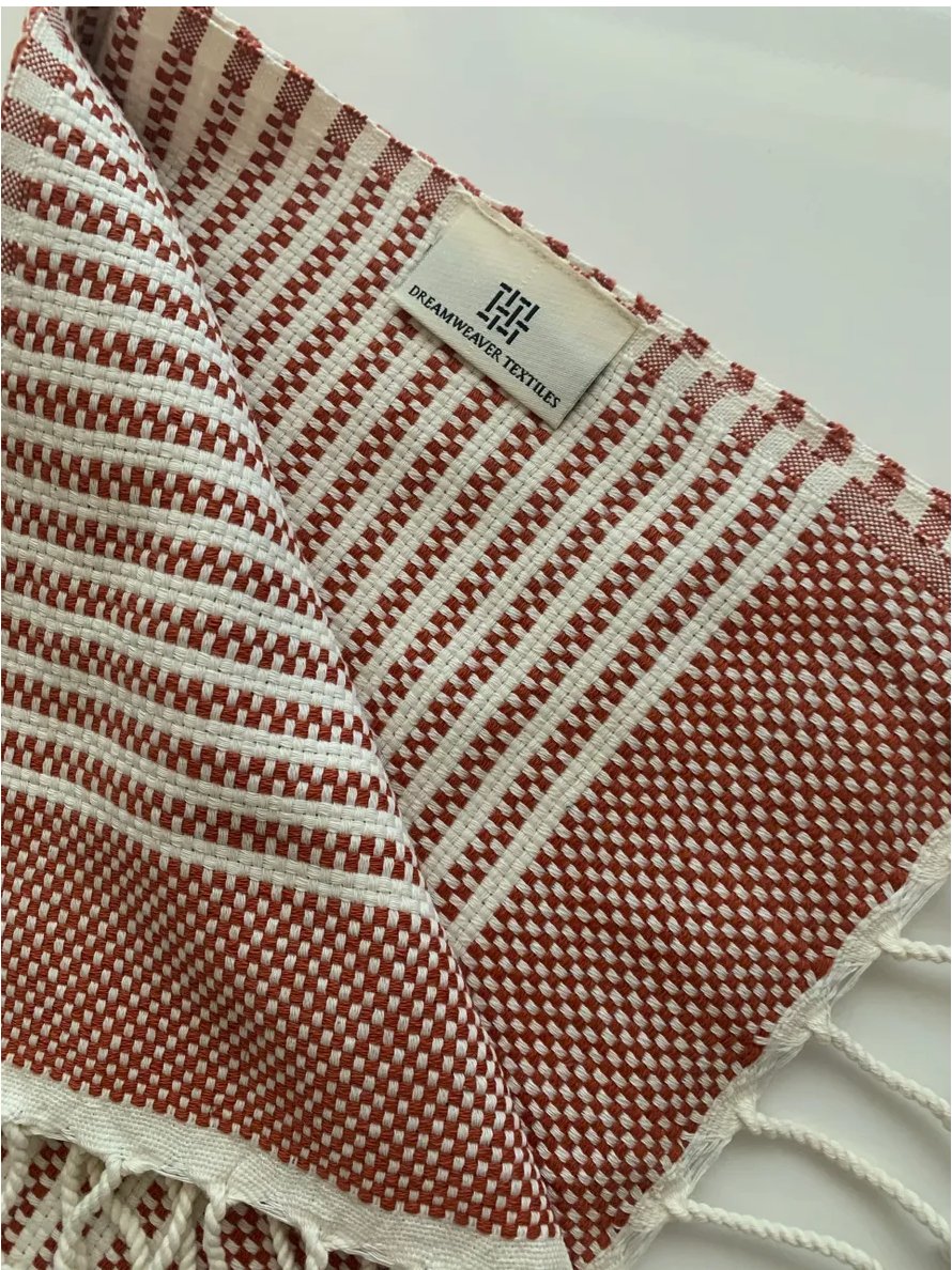 Iliad terracotta Hand / Kitchen Towel - Addie Rose Boutique - Austin