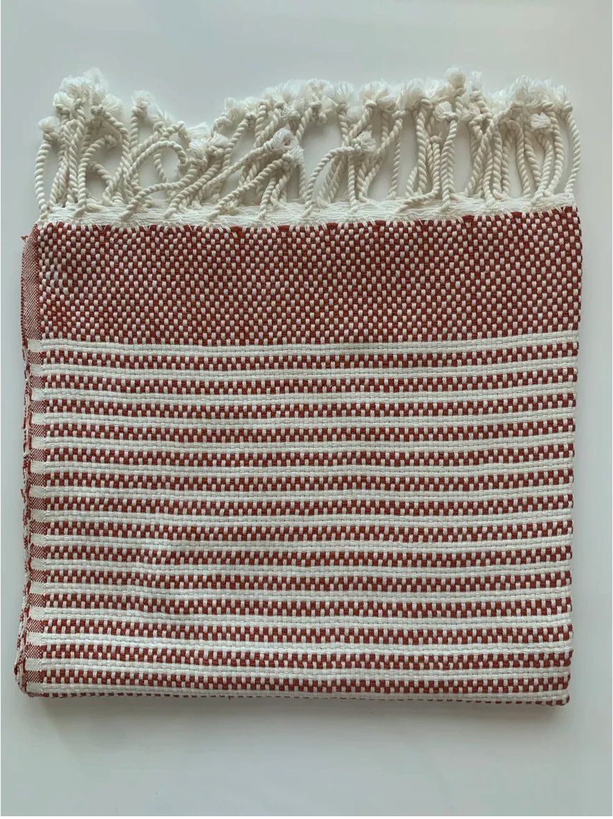 Iliad terracotta Hand / Kitchen Towel - Addie Rose Boutique - Austin