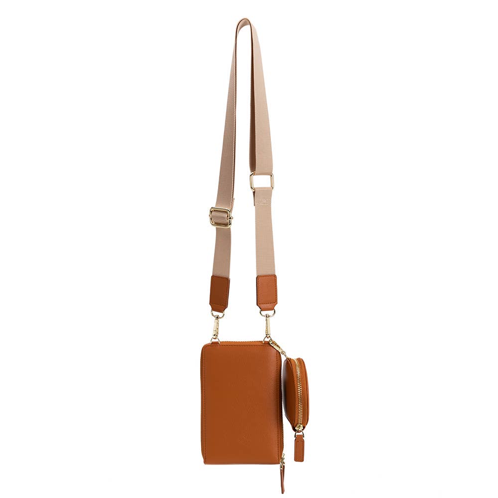 Iris Small Saddle Recycled Vegan Crossbody - Addie Rose Boutique - Austin