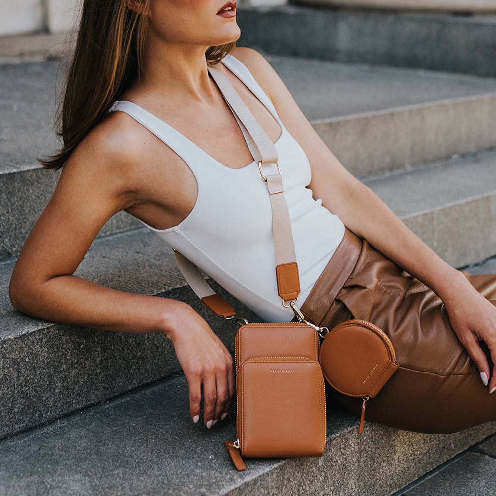 Iris Small Saddle Recycled Vegan Crossbody - Addie Rose Boutique - Austin