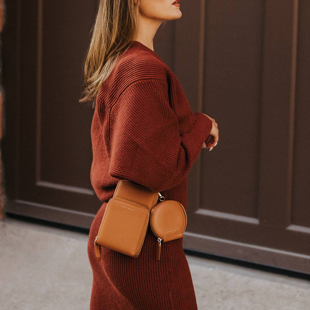 Iris Small Saddle Recycled Vegan Crossbody - Addie Rose Boutique - Austin